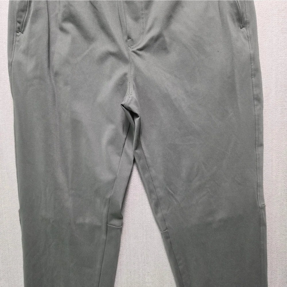 Balance Collection Jogger Pants Mens L Olive Green Athletic Zipper Pockets